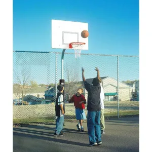 Bison 3-1/2 Tough Duty Rectangle Steel Playground Basketball Hoop PR31