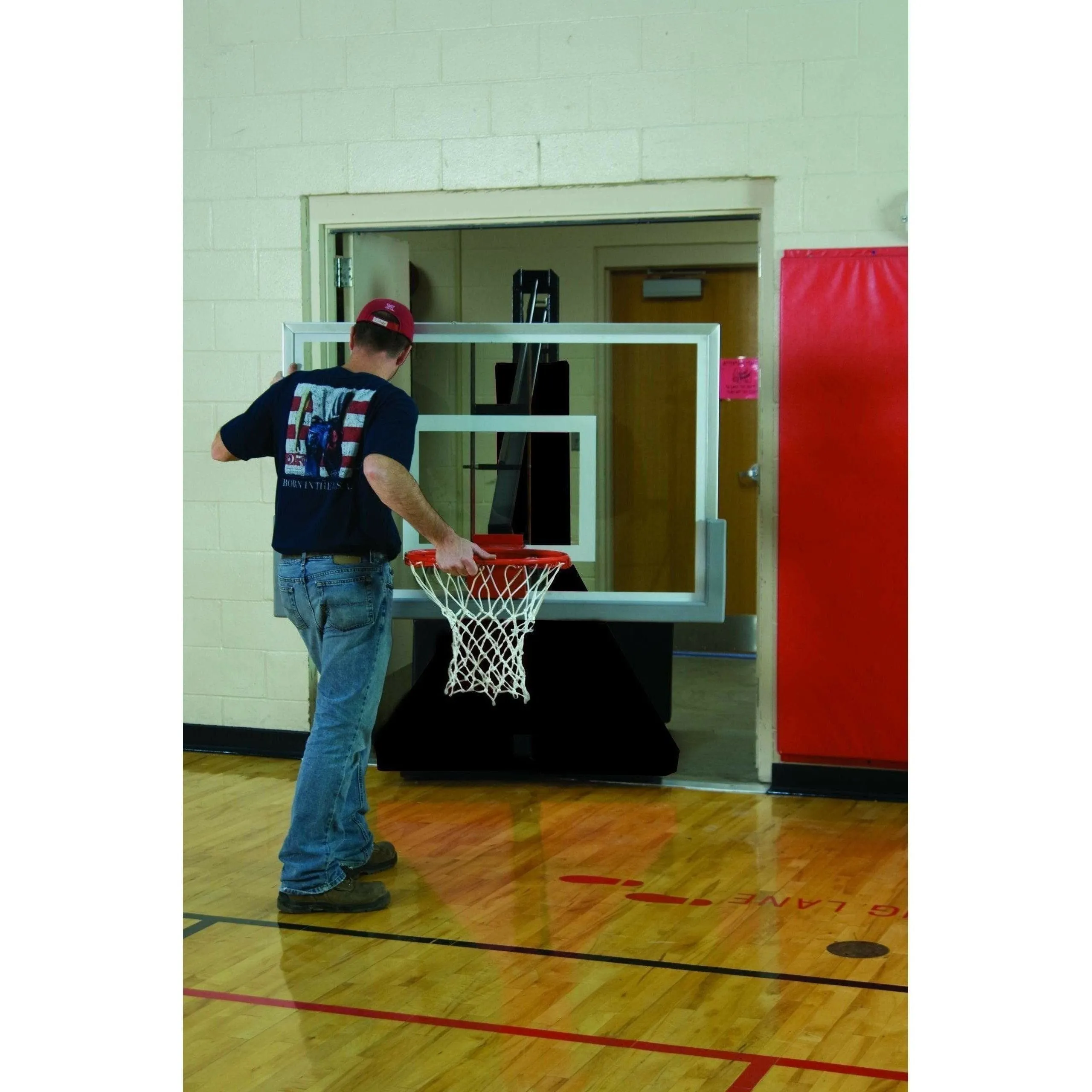 Bison 36" x 60" Super Glass Max Portable Basketball Hoop BA853GXL
