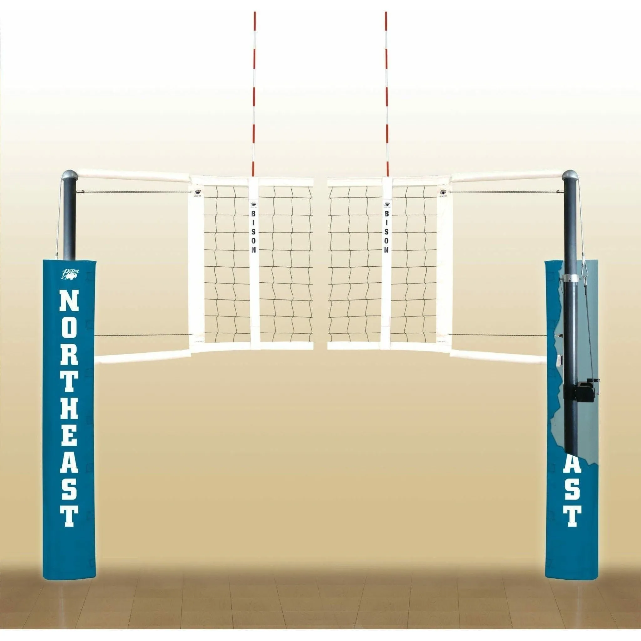 Bison 3" CarbonLite Composite Complete Volleyball System VB7222