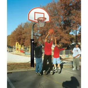 Bison 4-1/2 Heavy Duty 35-1/2 x 54 Aluminum Fan Basketball Hoop PR52