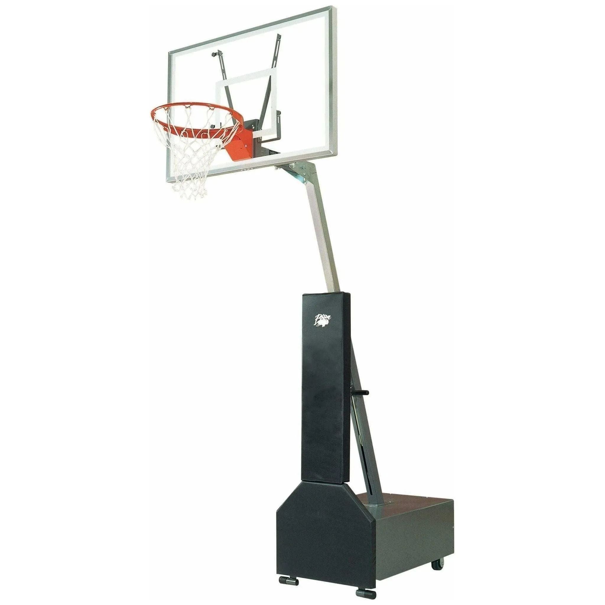 Bison Club Court Acrylic Adjustable Portable Basketball Hoop BA833