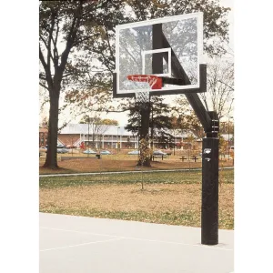 Bison Ultimate 42 x 72 Glass Fixed Height Basketball Hoop BA873-BK