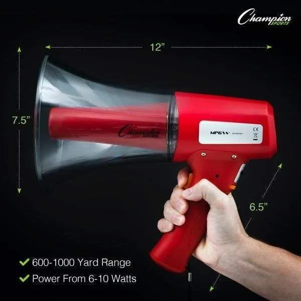 Champion Sports 6 Watt Megaphone MP6W