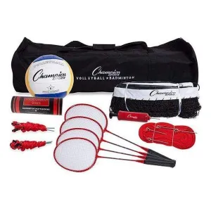 Champion Sports Deluxe Volleyball/Badminton Tournament Set CG202