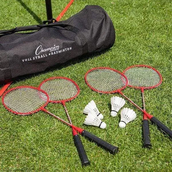 Champion Sports Deluxe Volleyball/Badminton Tournament Set CG202