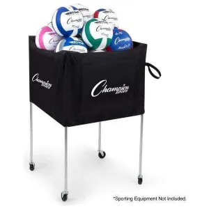 Champion Sports Folding Volleyball Cart VBCART
