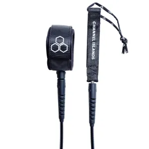 Channel Islands Everyday Hex Cord Comp M. February Surfboard Leash - 6' x 1/4"/Black