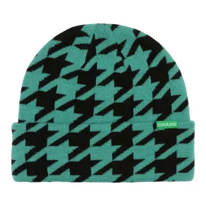 Corduroy Houndstooth Beanie