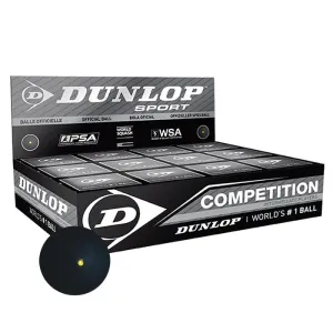 Dunlop Competition Squash Balls - 1 dozen
