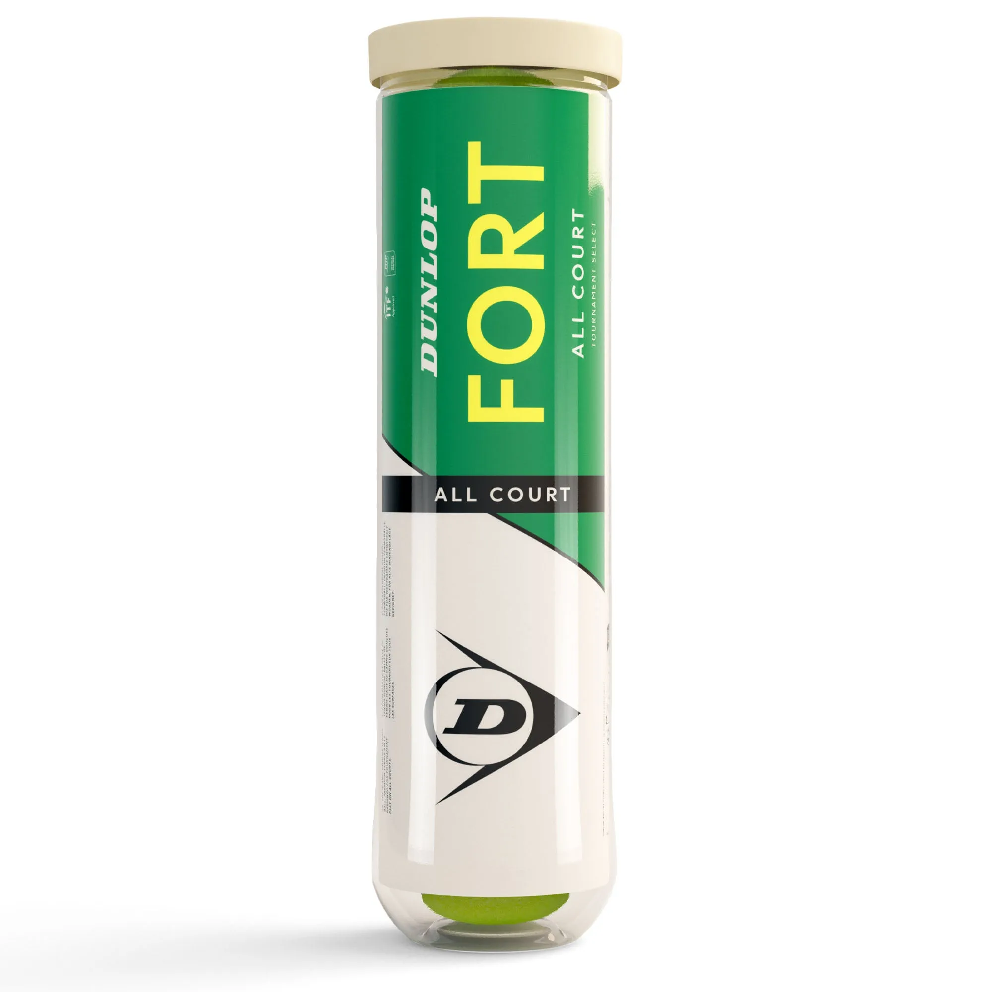 Dunlop Fort All Court Tournament Tennis Balls - Tube of 4
