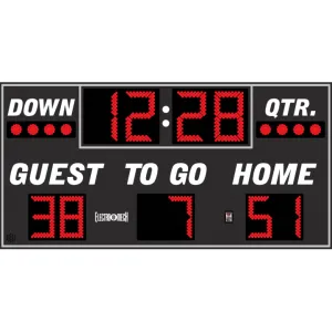 Electro-Mech LX3150 Football Scoreboard With Bullet Downs And Quarters