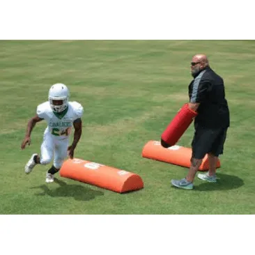 Fisher 42"L x 12"W x 6"H Half Round Stand Up Football Dummy HR426