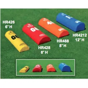 Fisher 42"L x 12"W x 6"H Half Round Stand Up Football Dummy HR426