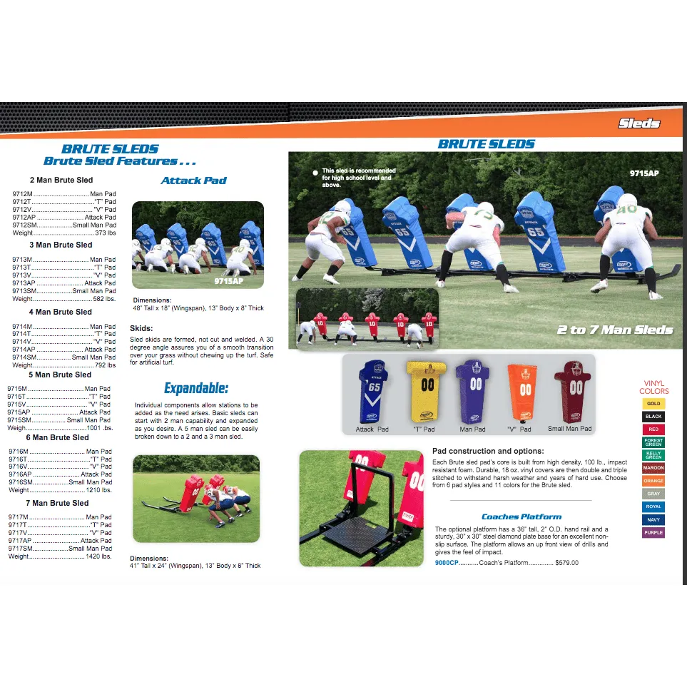 Fisher Athletic Brute Football Blocking Sleds