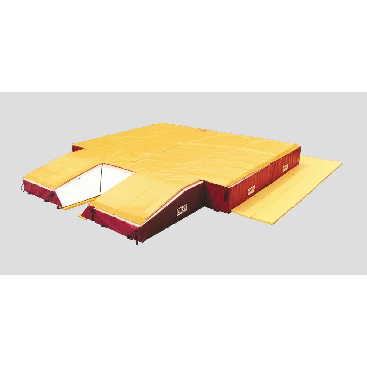 Fisher Athletic Pole Vault Pit Tri-Mat Safety Pads