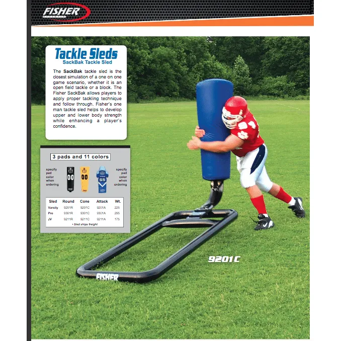 Fisher Athletic Varsity SackBak Football Tackle Sled 9201