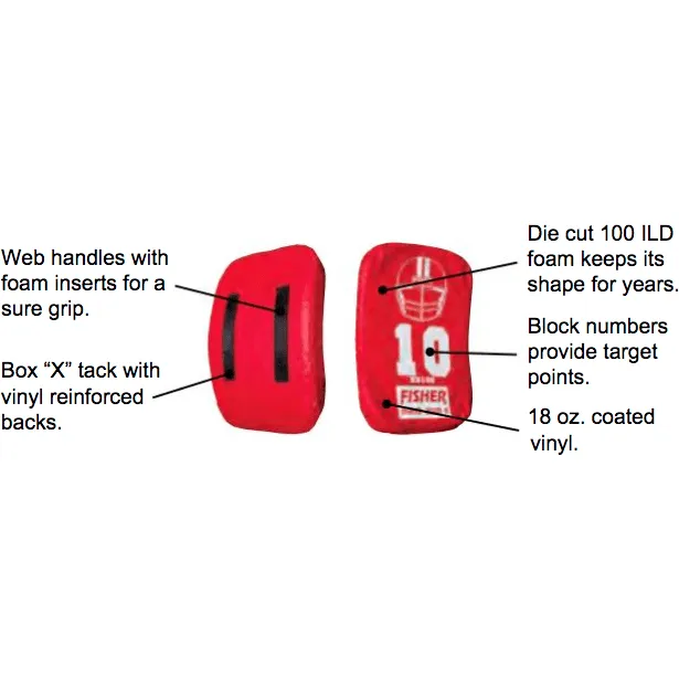 Fisher Rectangular Body 3" Thick Football Blocking Shield HD5053