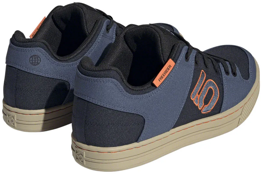 Five Ten Freerider Canvas Flat Shoes - Mens Core Legend Ink/Wonder Steel/Impact Orange 9