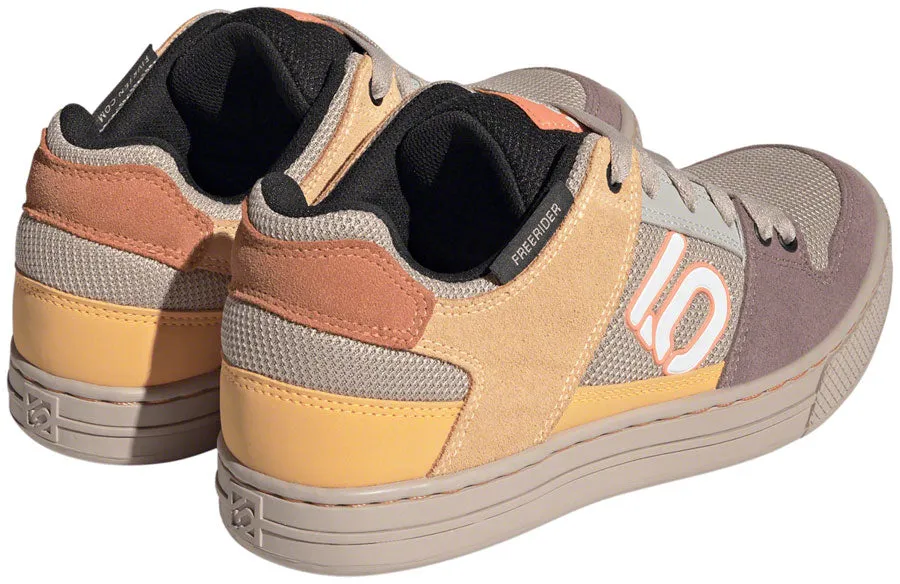 Five Ten Freerider Flat Shoes - Womens Wonder Taupe/Ftwr White/Acid Orange 6