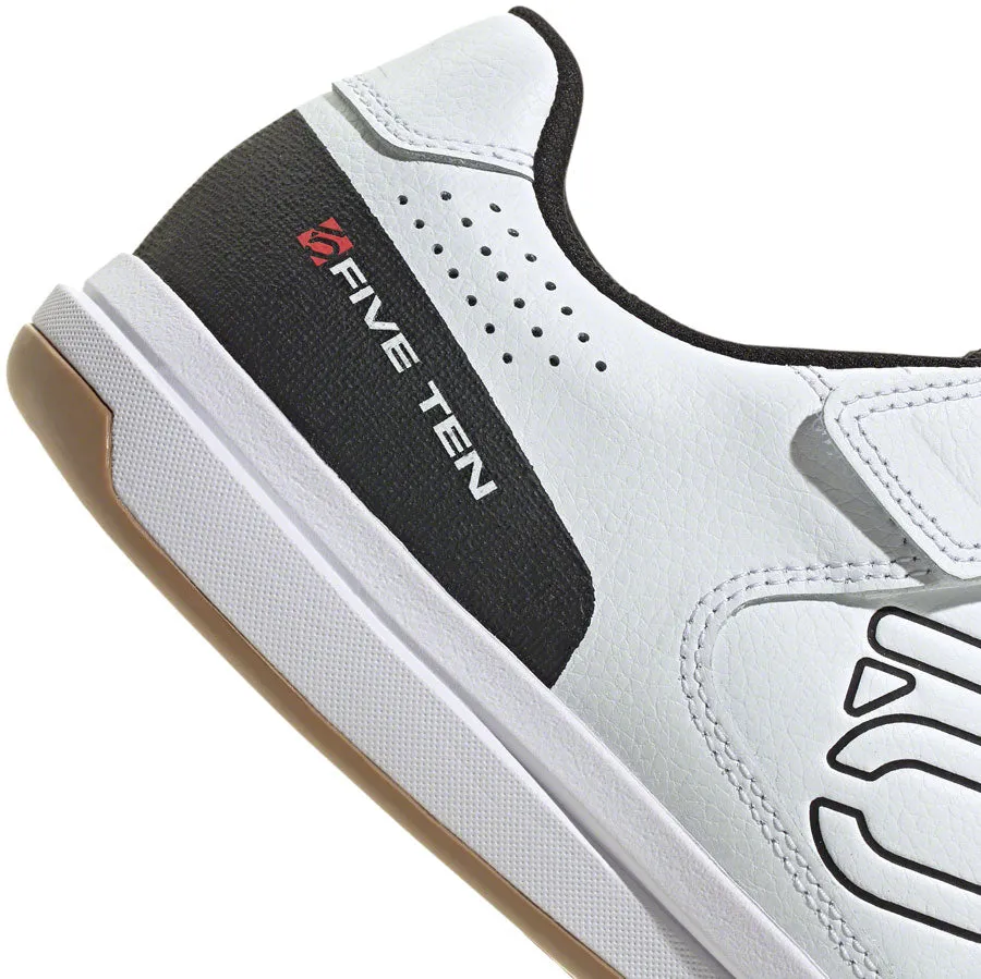 Five Ten Hellcat Mountain Clipless Shoes - Mens FTWR White/Core BLK/Red 12