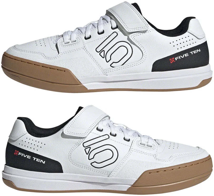 Five Ten Hellcat Mountain Clipless Shoes - Mens FTWR White/Core BLK/Red 12