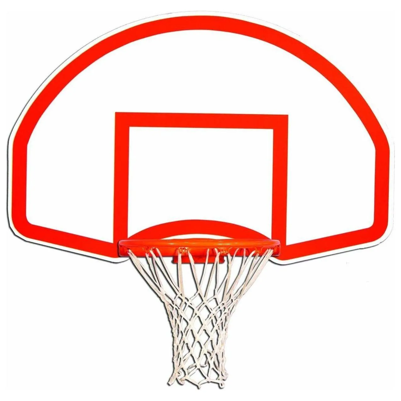 Gared 35 x 54 Rear-Mount Fan-Shape Steel Basketball Backboard 1266B