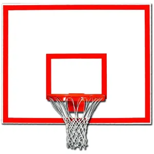 Gared 42 x 60 Rectangular Playground Steel Basketball Backboard 1260B