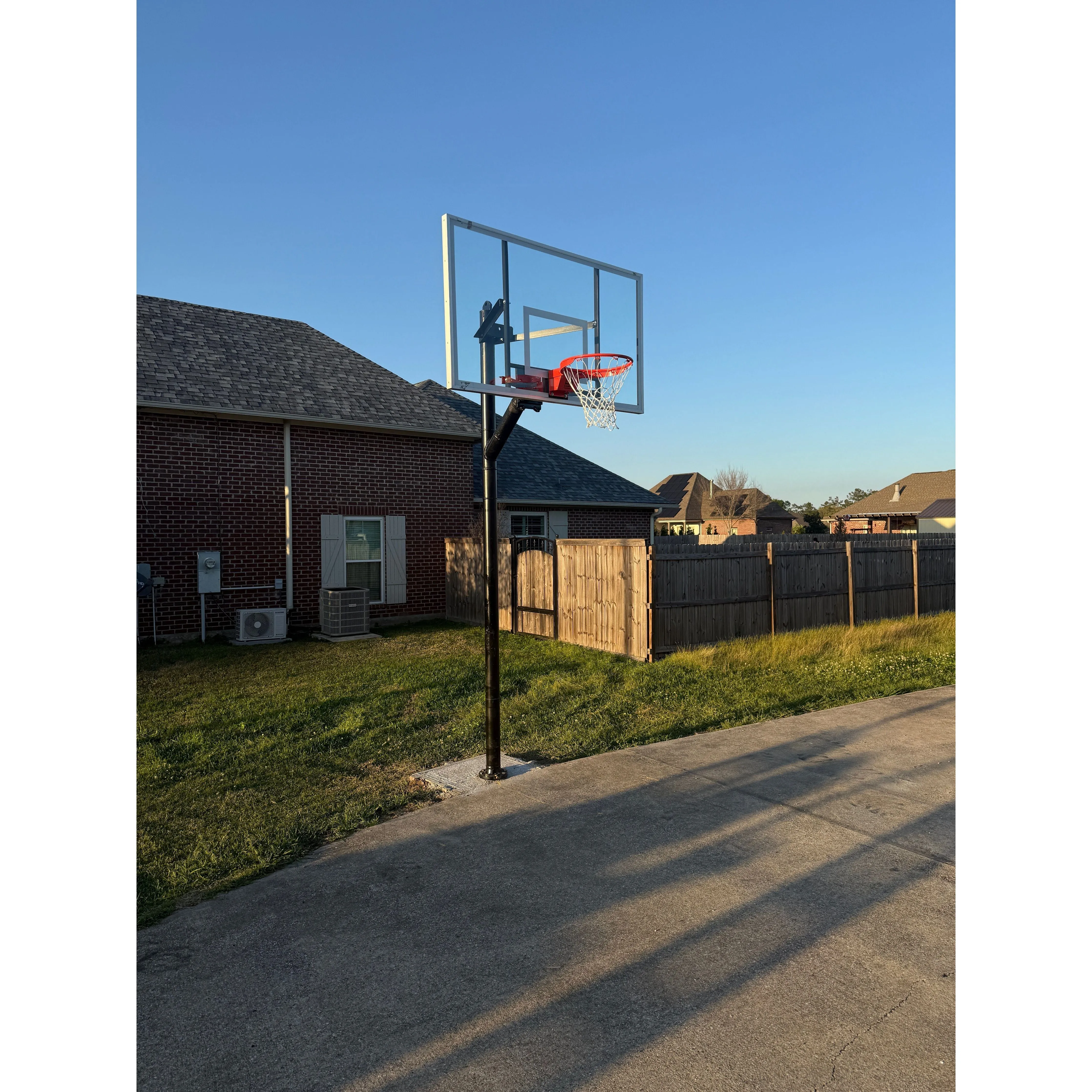 Gared 42 x 72 Outdoor Recreational Glass Basketball Backboard BB72G50