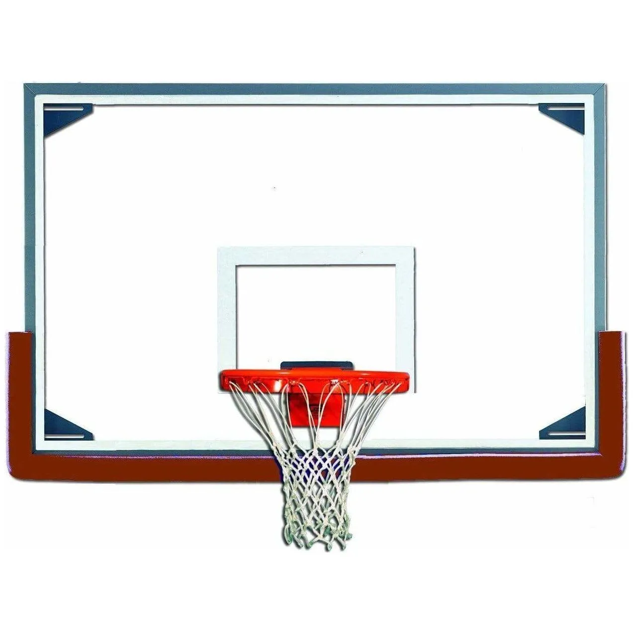 Gared 48 x 72 Oversized Steel-Framed Glass Basketball Backboard RG