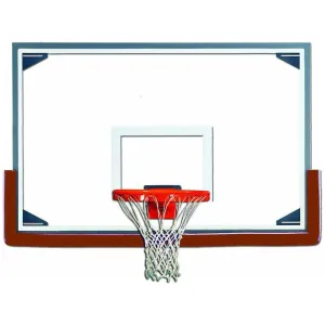 Gared 48 x 72 Oversized Steel-Framed Glass Basketball Backboard RG