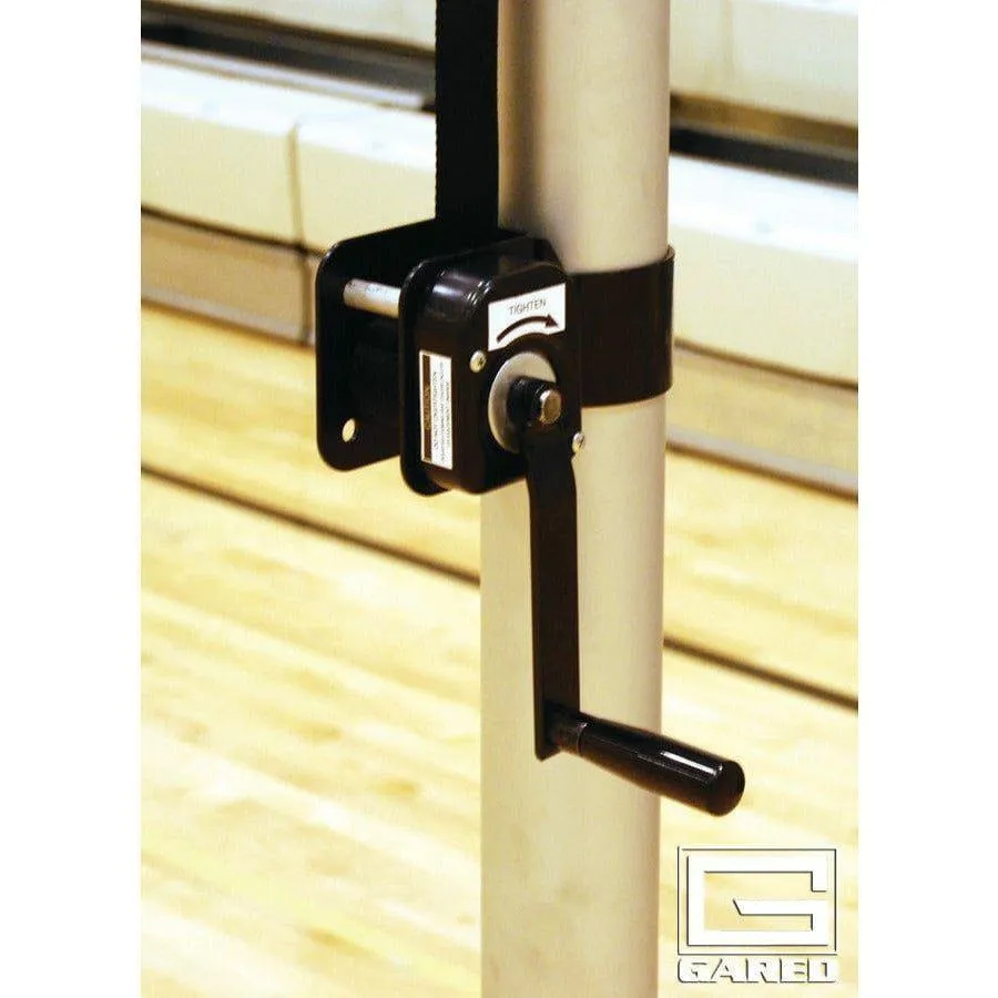 Gared Rallyline Scholastic 3-1/2" OD Telescopic One-Court Volleyball System