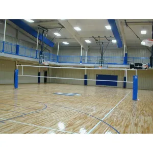 Gared Rallyline Scholastic 3-1/2" OD Telescopic One-Court Volleyball System