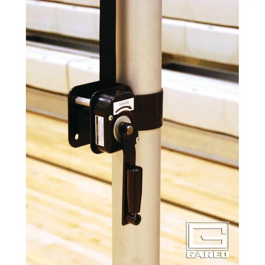 Gared Rallyline Scholastic 3-1/2" OD Telescopic One-Court Volleyball System