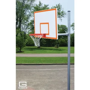 Gared Standard Duty 4-1/2" O.D. Adjustable Straight Post Basketball Package PK4551