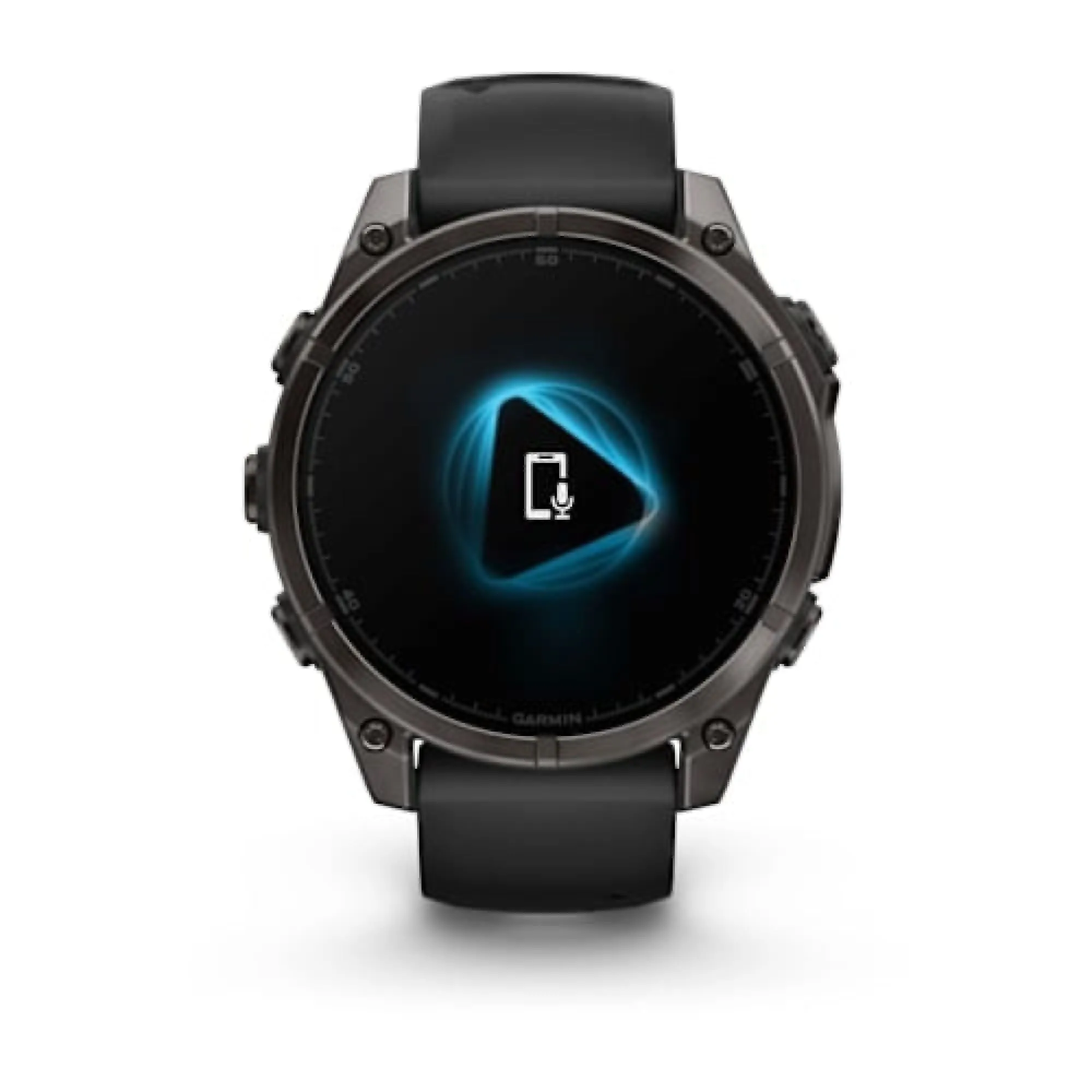Garmin fenix 8 Smartwatch - 47mm AMOLED Sapphire Carbon Gray DLC Titanium BLK/Pebble Gray Silicone