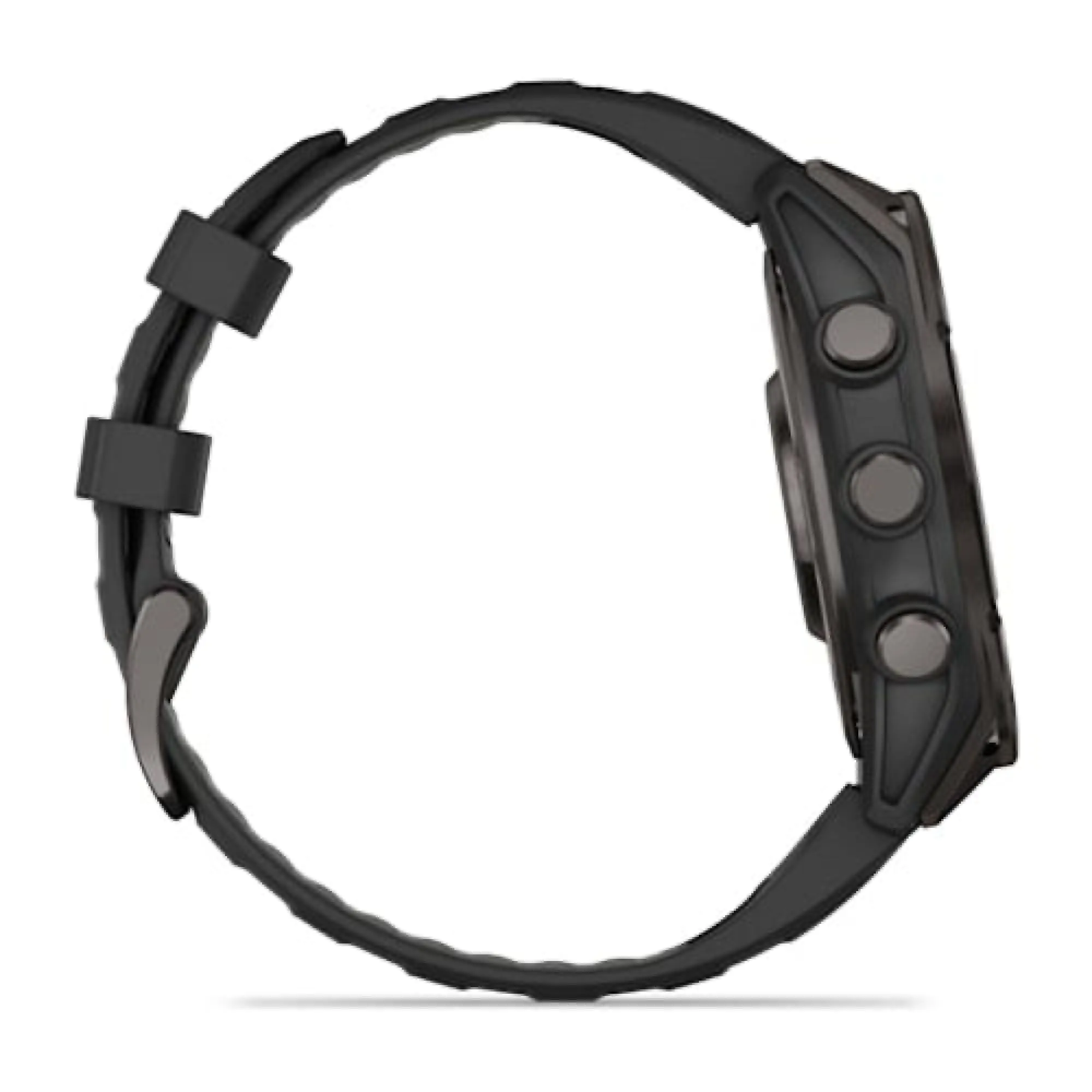 Garmin fenix 8 Smartwatch - 47mm AMOLED Sapphire Carbon Gray DLC Titanium BLK/Pebble Gray Silicone