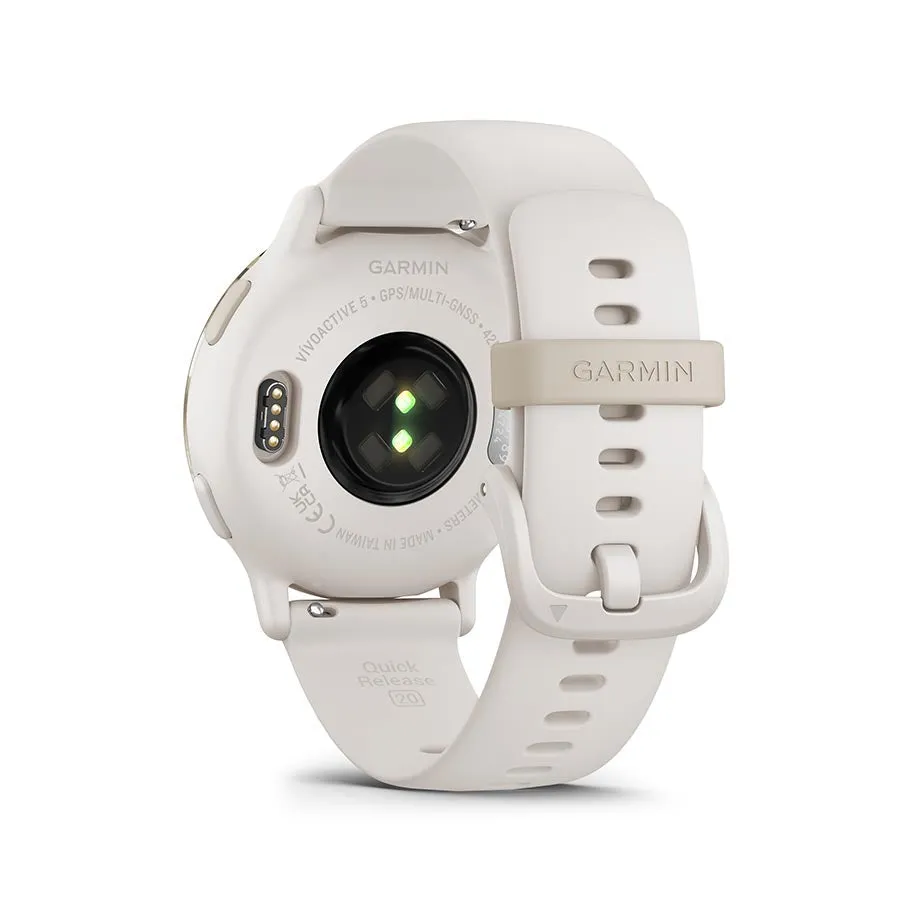 Garmin vivoactive5 Watch Watch Color: Ivory Wristband: Ivory - Silicone