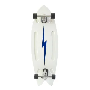 Hamboard Pescadito 43" Surfskate Skateboard - North Shore White