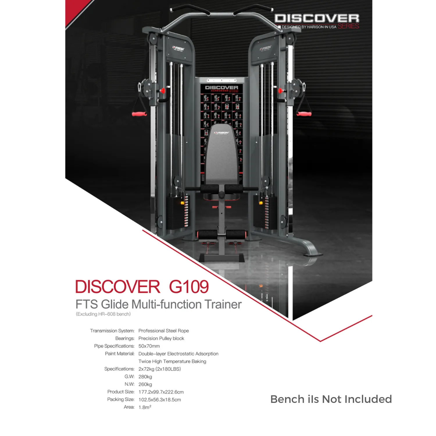 HARISON DISCOVER G109 Cable Functional Trainer - Light Commercial