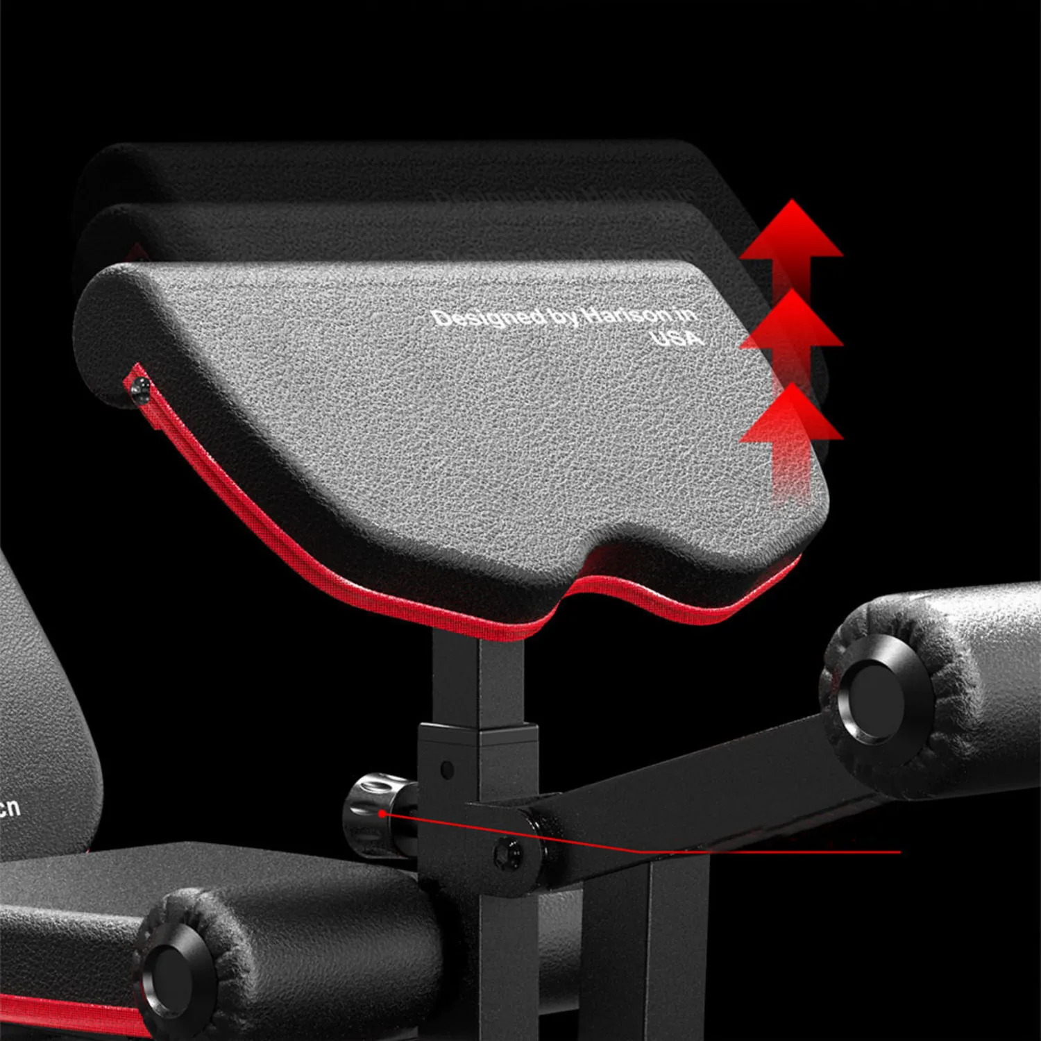 HARISON HR-609 Adjustable Bench with Leg and Arm Curl Attachments