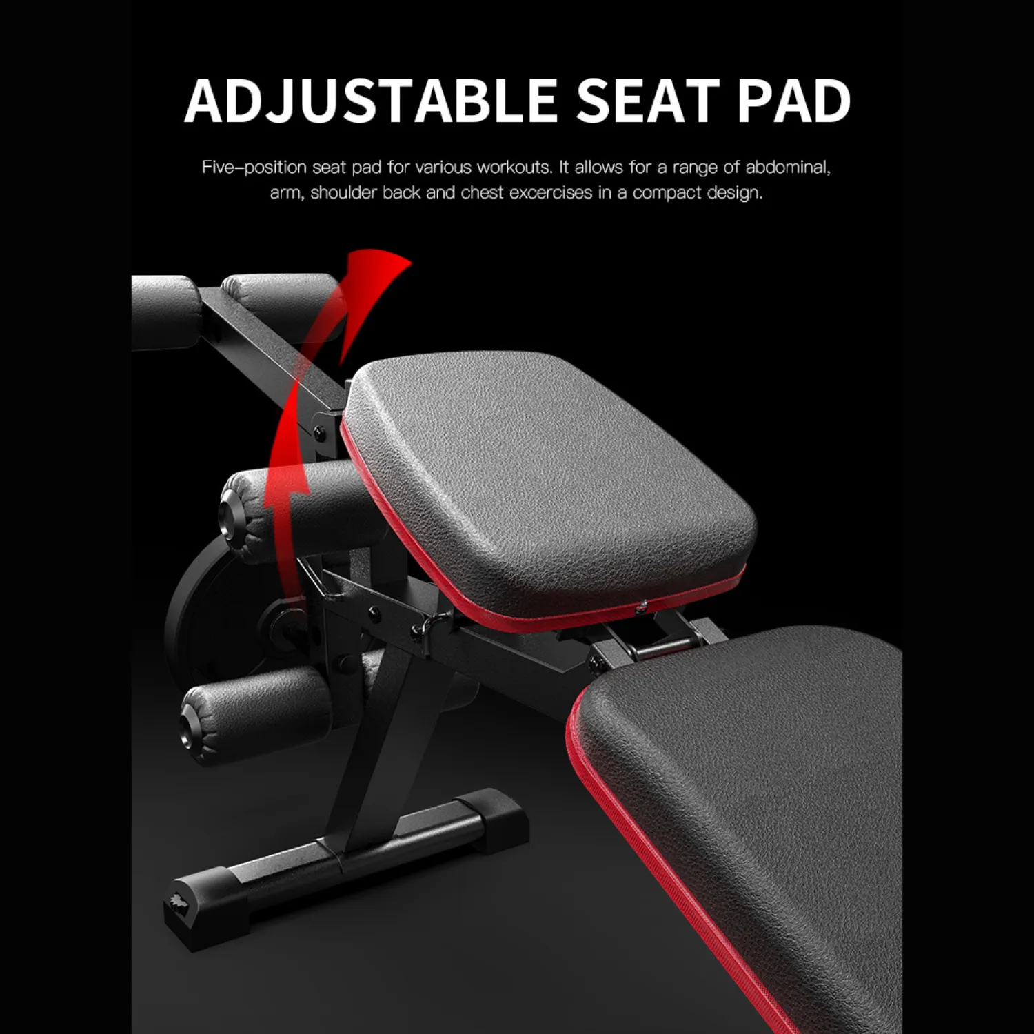 HARISON HR-609 Adjustable Bench with Leg and Arm Curl Attachments