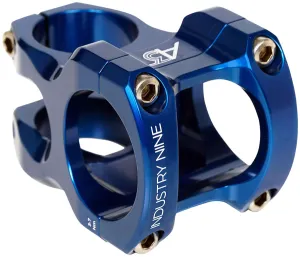 Industry Nine A35 Stem - 32mm 35mm Clamp  /-5 1 1/8" Aluminum Blue