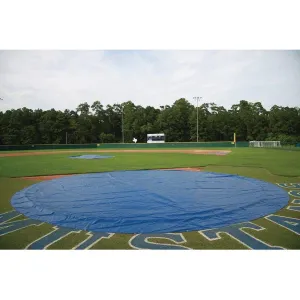 Jaypro Baseball Rain Cover with Ground Stakes (Round - 18 oz. UV Treated Vinyl) BBRC