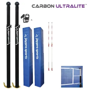 Jaypro Carbon Ultralite Volleyball System (3 in. Floor Sleeve) PVB-9500