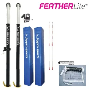 Jaypro FeatherLite Volleyball System (3-1/2 in. Floor Sleeve) PVB-5000