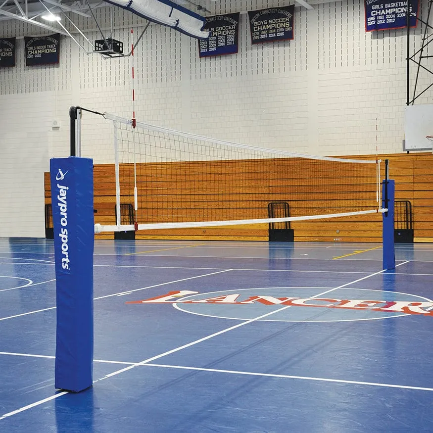Jaypro FeatherLite Volleyball System Package (3-1/2 in. Floor Sleeve) PVB-5PKG
