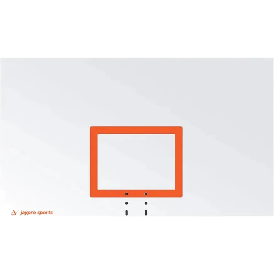 Jaypro Gooseneck Basketball System (4-1/2" Pole with 4' Offset) 72"W x 42"H Steel Backboard