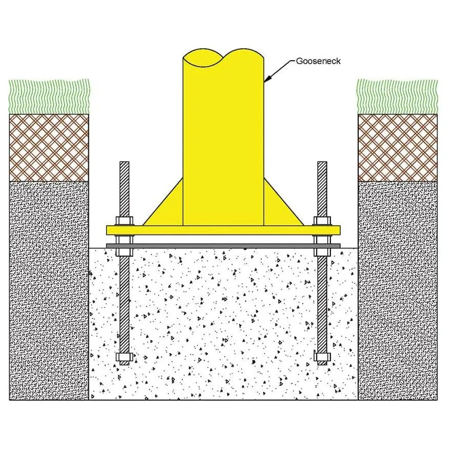 Jaypro Max-1 Football Goal Posts 30' Uprights 8' Offset (Leveling Plate)