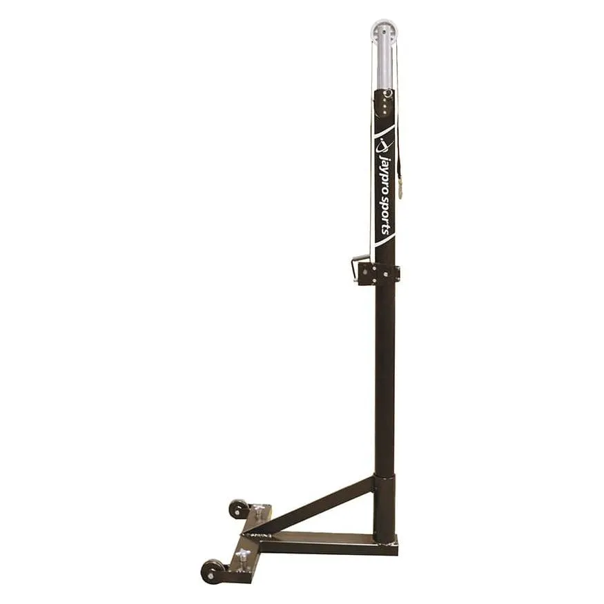 Jaypro T-Base Competition Volleyball Net System (FeatherLite Pin-Stop Height Adjust Upright)