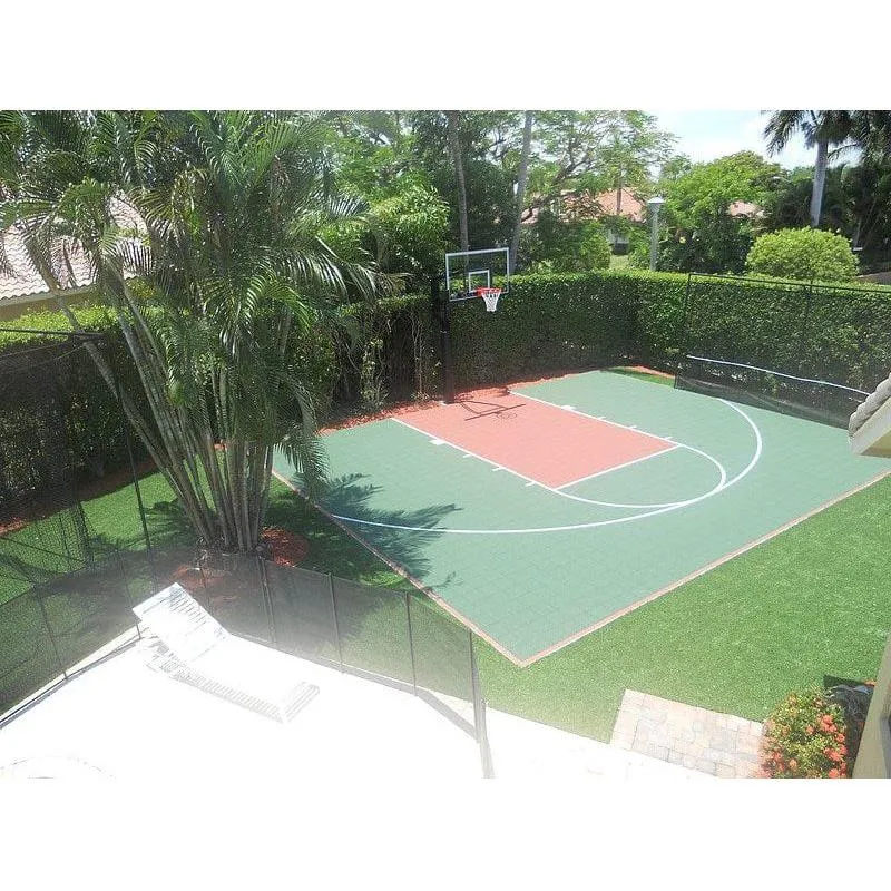 Jaypro The Church Yard Basketball System (4" Sq. Pole) 54" Aluminum Fan Backboard